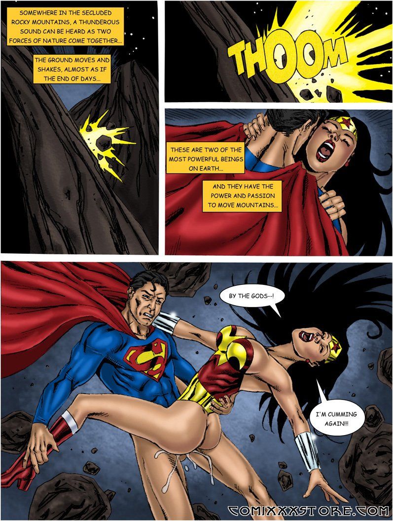 Wonder Woman, force Superman to Fuck her by a Krypton Dick and then blowjob.