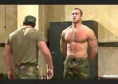 Male soldier masturbation