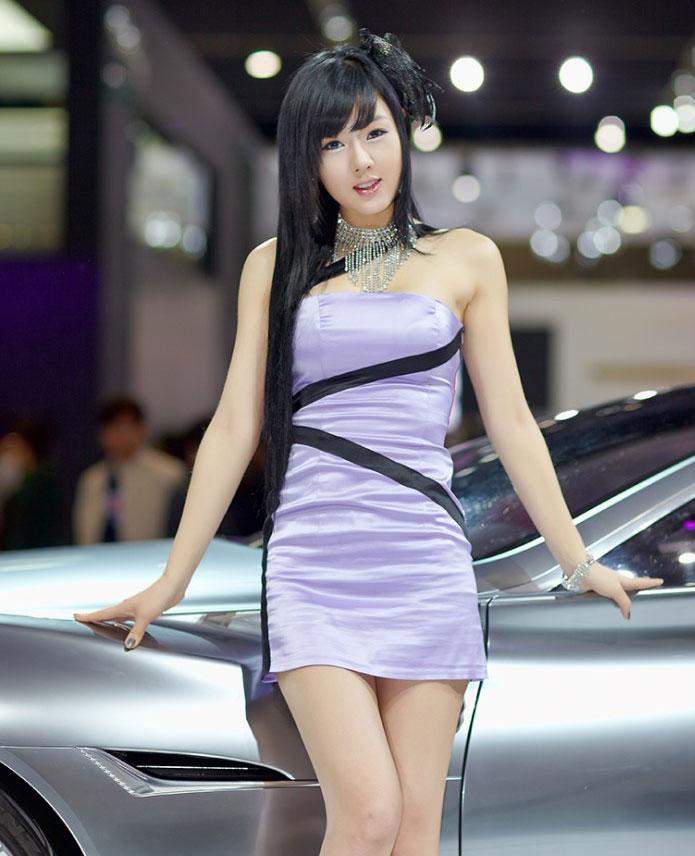 Asian car show model
