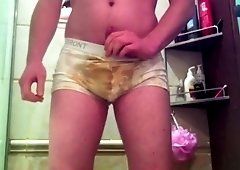 Cumming underwear