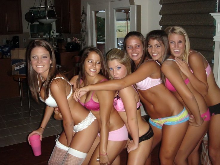 Group of nude sluts
