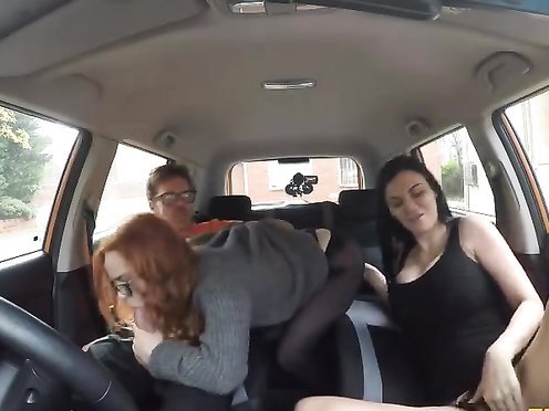 Fake Driving School busty jailbird takes instructor on a wild ride!