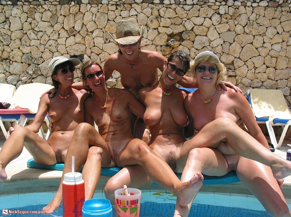 best of Pool the at female naked family