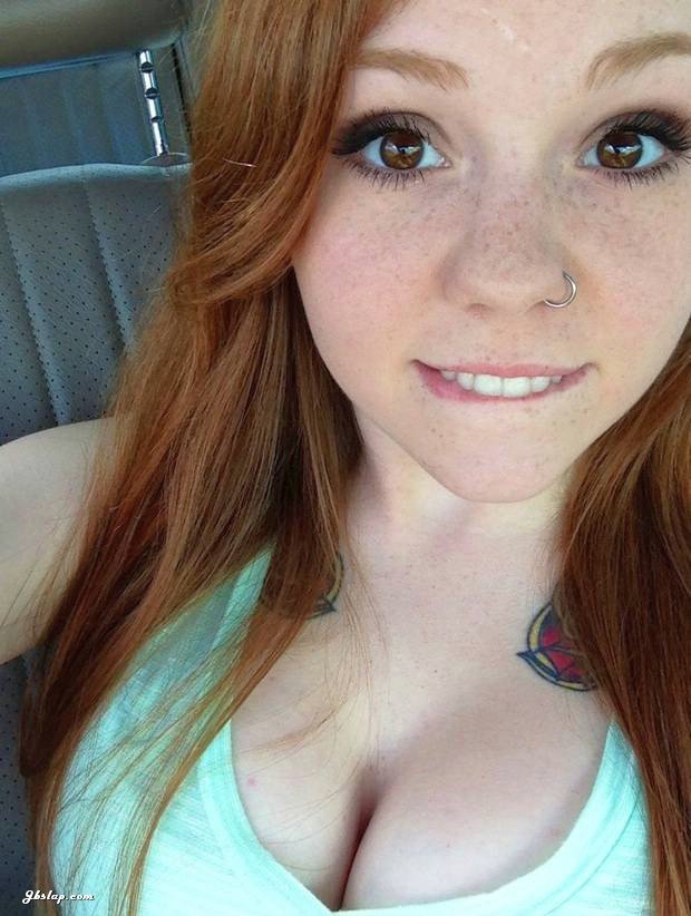Big tits redhead teen