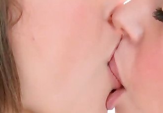best of Kissing closeup lesbian