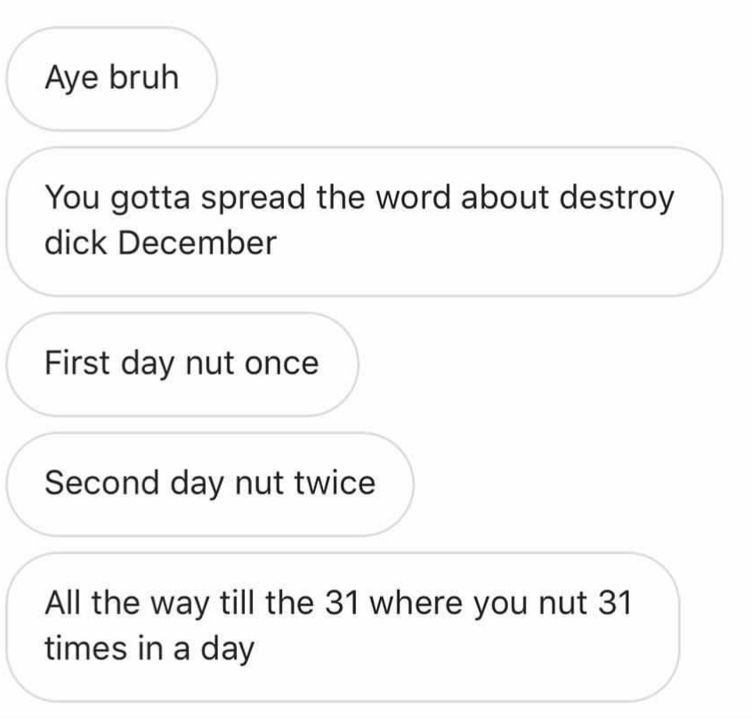 best of December destroy dick