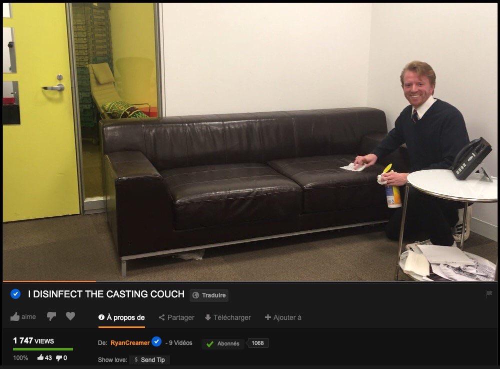 Casting couch disinfect
