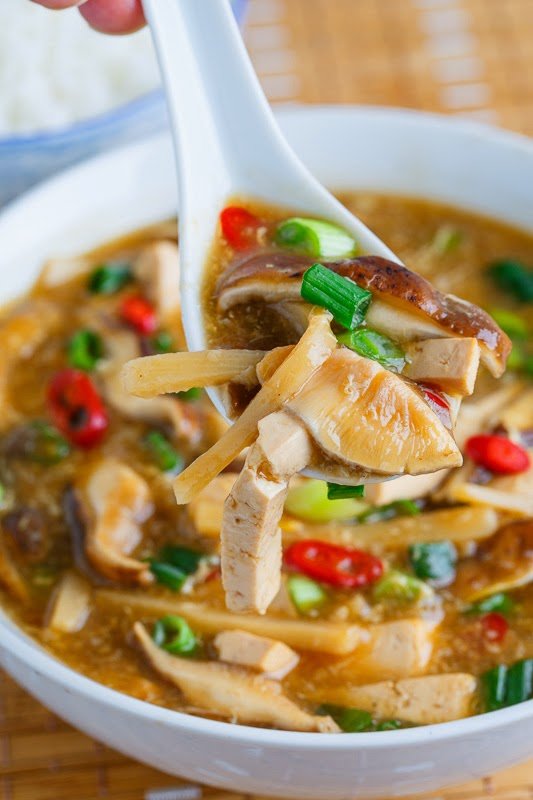 Asian hot and sour soup