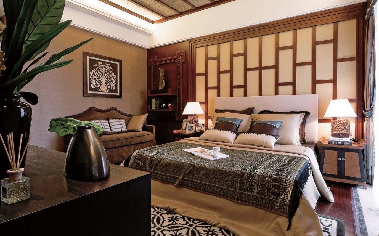 Eclipse reccomend Asian bed design room style