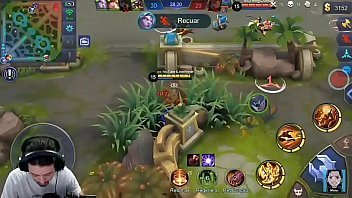 Playing mobile legends