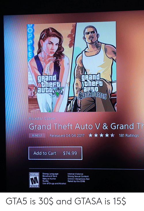 Star reccomend Grand theft auto ratings for mature