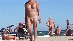 Nudist transgender lick dick on beach